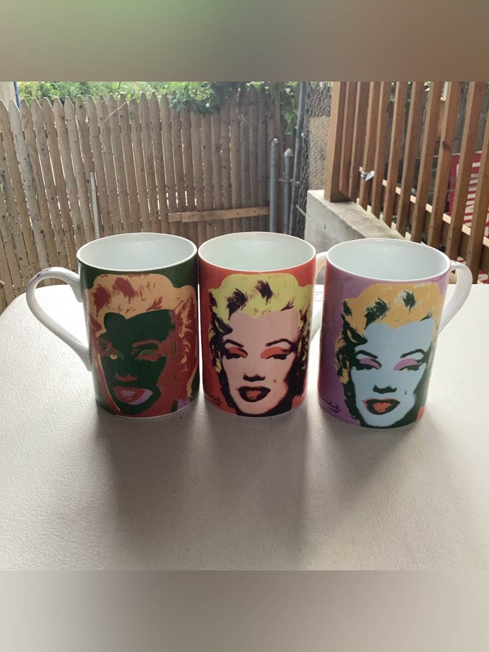 The Marilyn Monroe by Andy Warhol Mug 1997 BLOCK Marilyn Monroe - Set of 3 is a